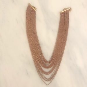 Pink layered necklace